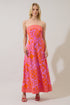 Haines Town Zarie Strapless Maxi Dress